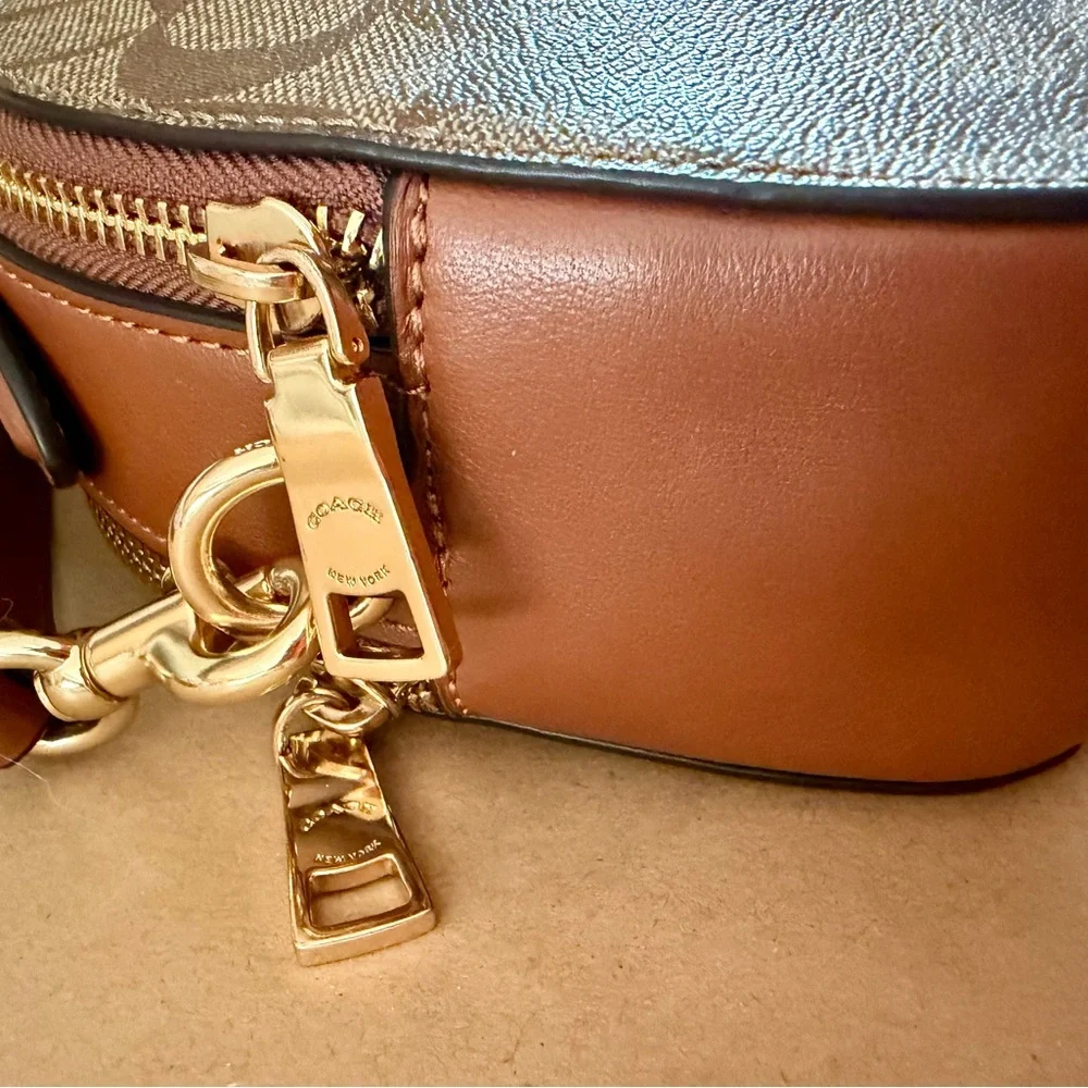 Coach Serena Satchel In Signature Canvas With Stripe. - Picture 10 of 16